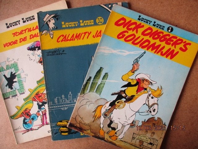 adv0357 lucky luke 1, Boeken, Eén stripboek, Ophalen, Gelezen
