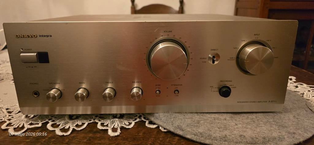 Onkyo Integra A-9711 Stereo Versterker - High-End, Ophalen of Verzenden, Zo goed als nieuw, 60 tot 120 watt, Stereo