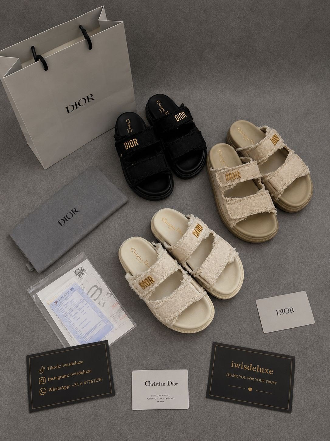 Dior dioract sandalen zomer slippers Hermes oblique Dior, Kleding | Dames, Schoenen, Ophalen of Verzenden, Nieuw, Beige