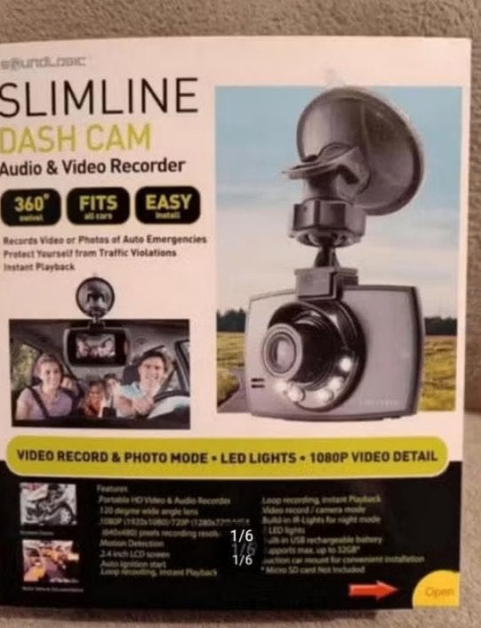 Soundlogic slimline dash cam nieuw geseald, Nieuw, Ophalen of Verzenden