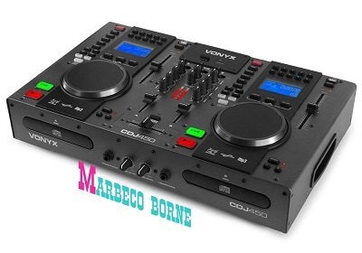 Twin Top Dubbele CD,USB,MP3,Bluetooth Speler/Mixer CDJ450, Audio, Tv en Foto, Cd-spelers, Overige merken, Vonyx, Nieuw, Info@marbeco.nl