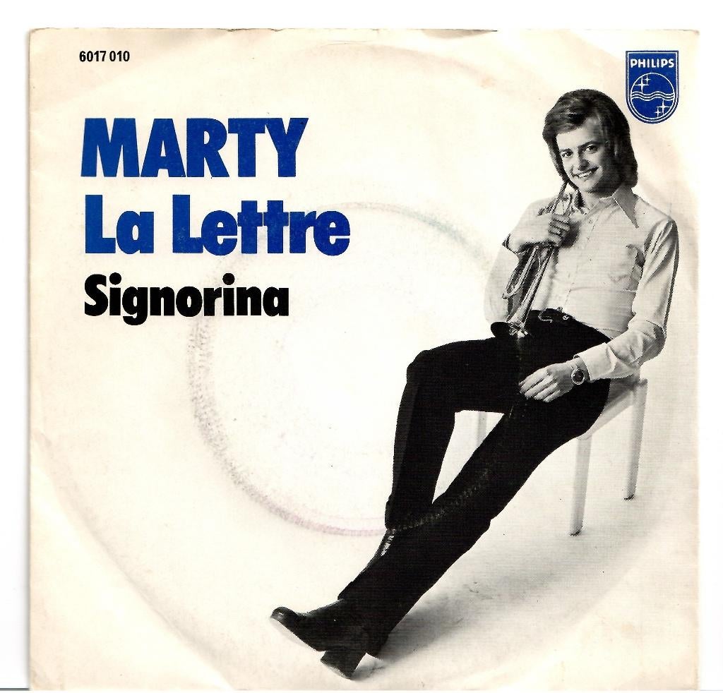 Marty - La lettre / Signorina, Gebruikt, Originele persing, 7 inch, Single