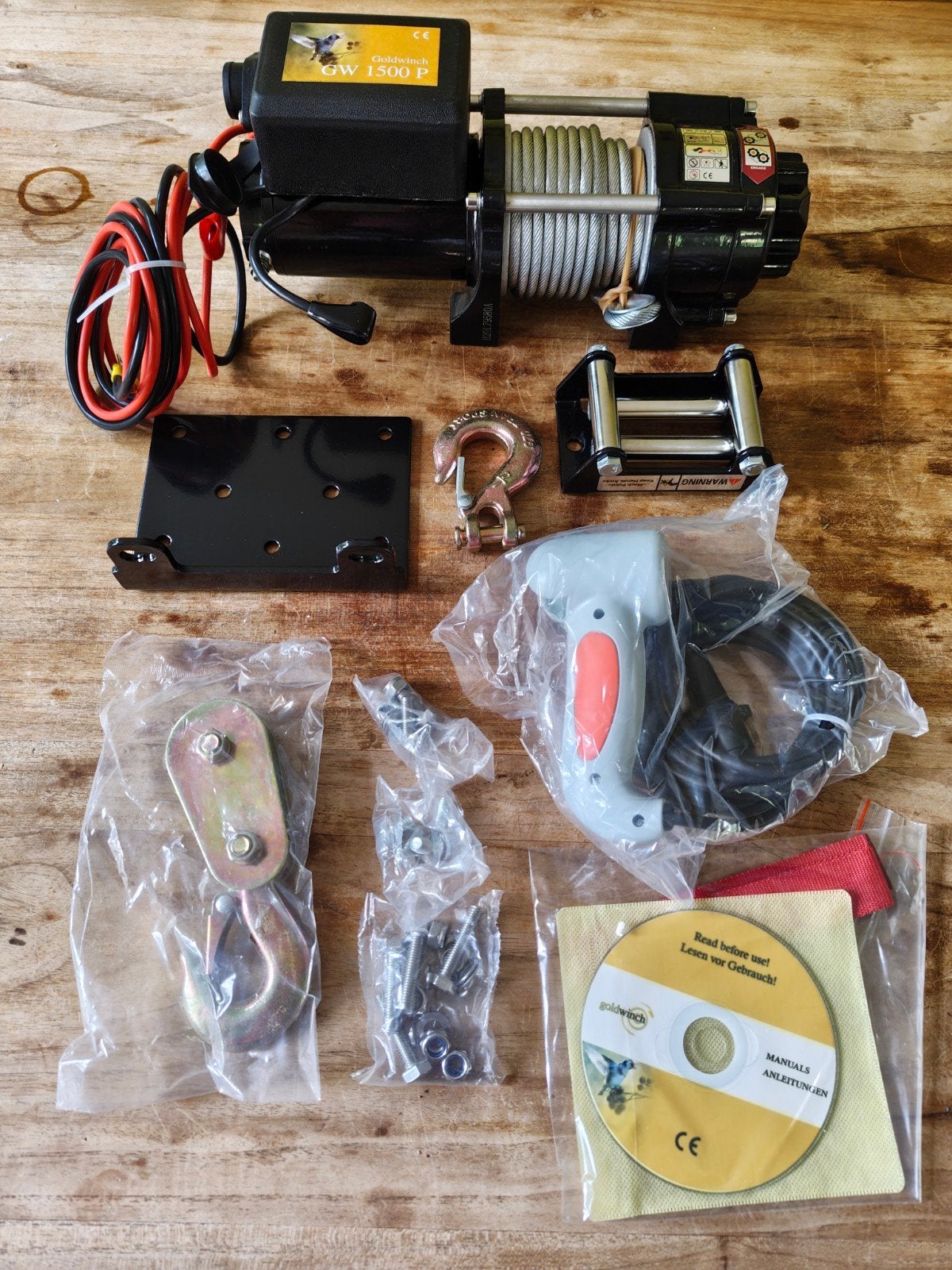 24V Goldwinch GW1500P treklier lier 1568kg nieuw in doos, Ophalen of Verzenden, Nieuw, Elektrisch