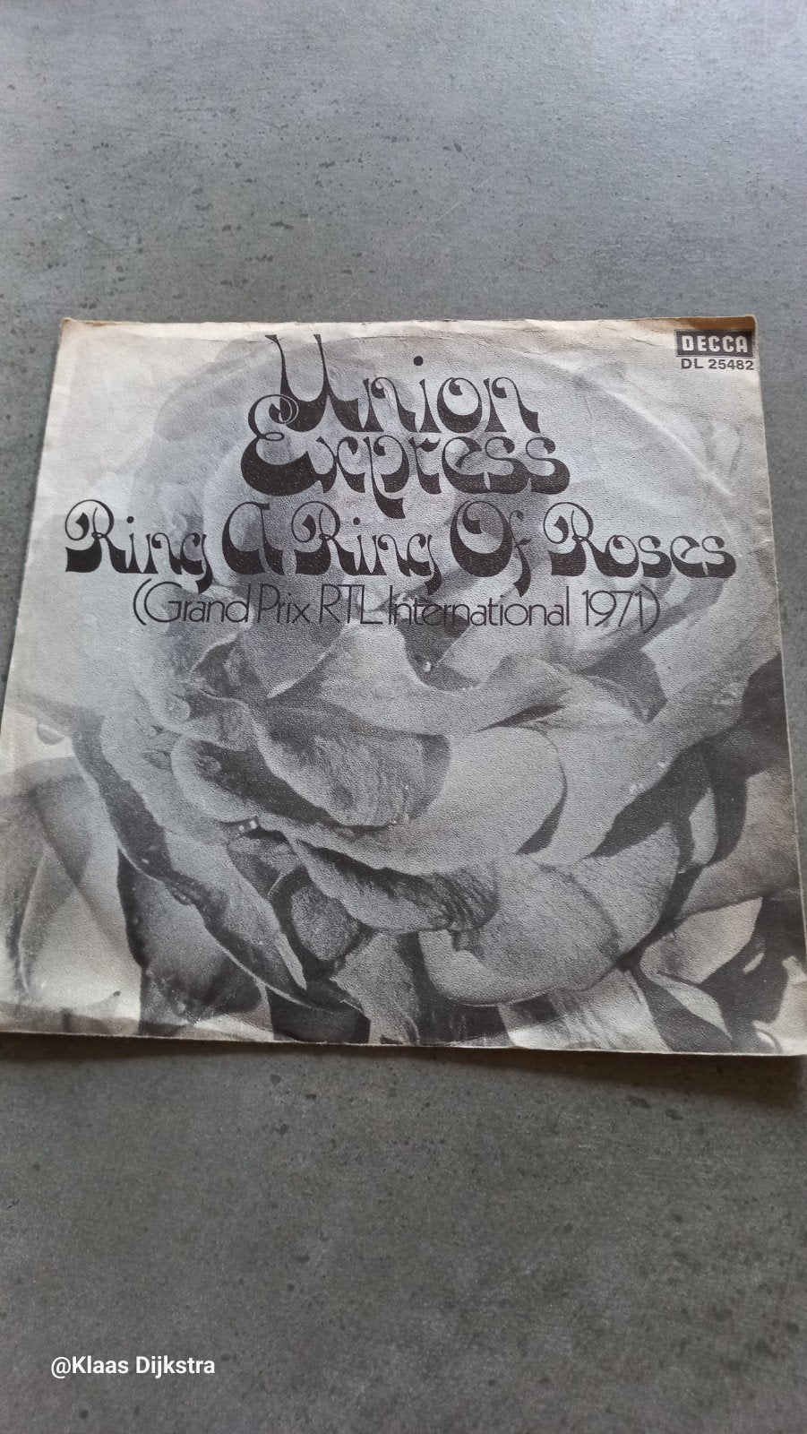 Union Express - Ring A Ring Of Roses (Grand Prix RTL 1971), Ophalen of Verzenden, Gebruikt
