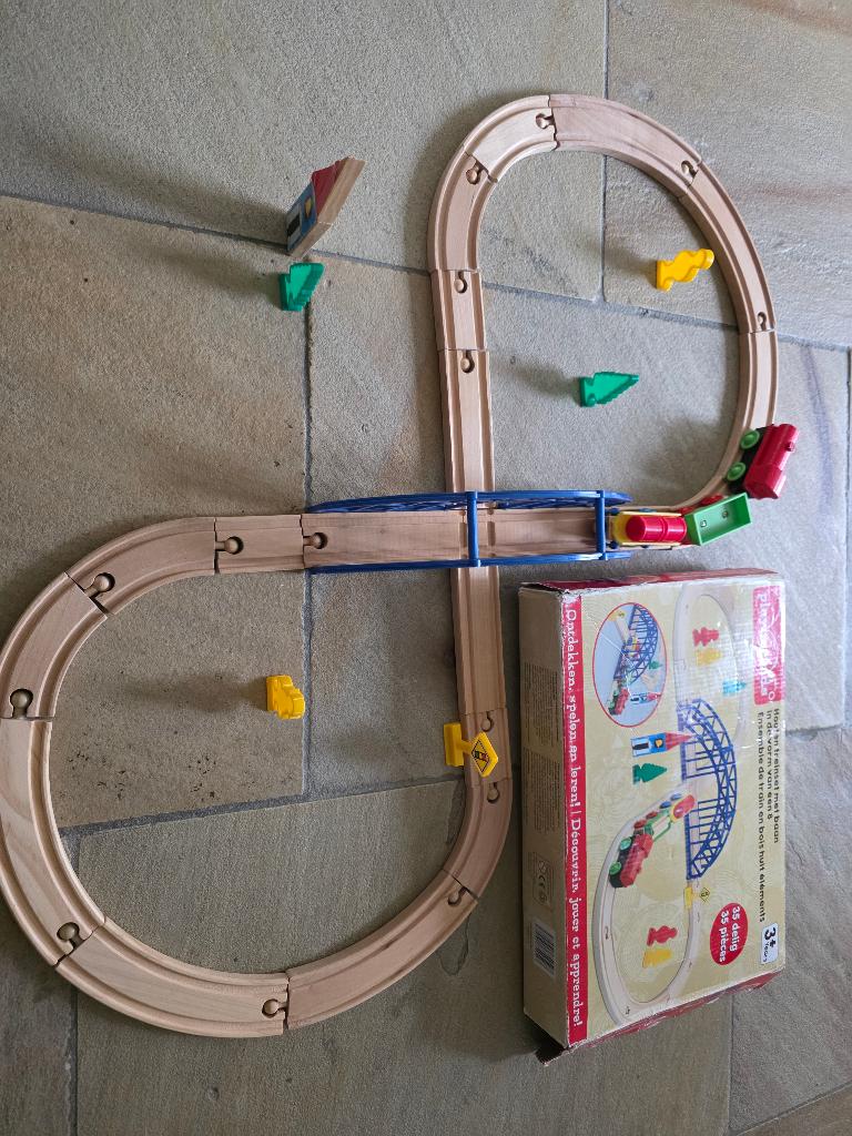 Houten treinbaan, Ophalen of Verzenden, Zo goed als nieuw, Overige typen