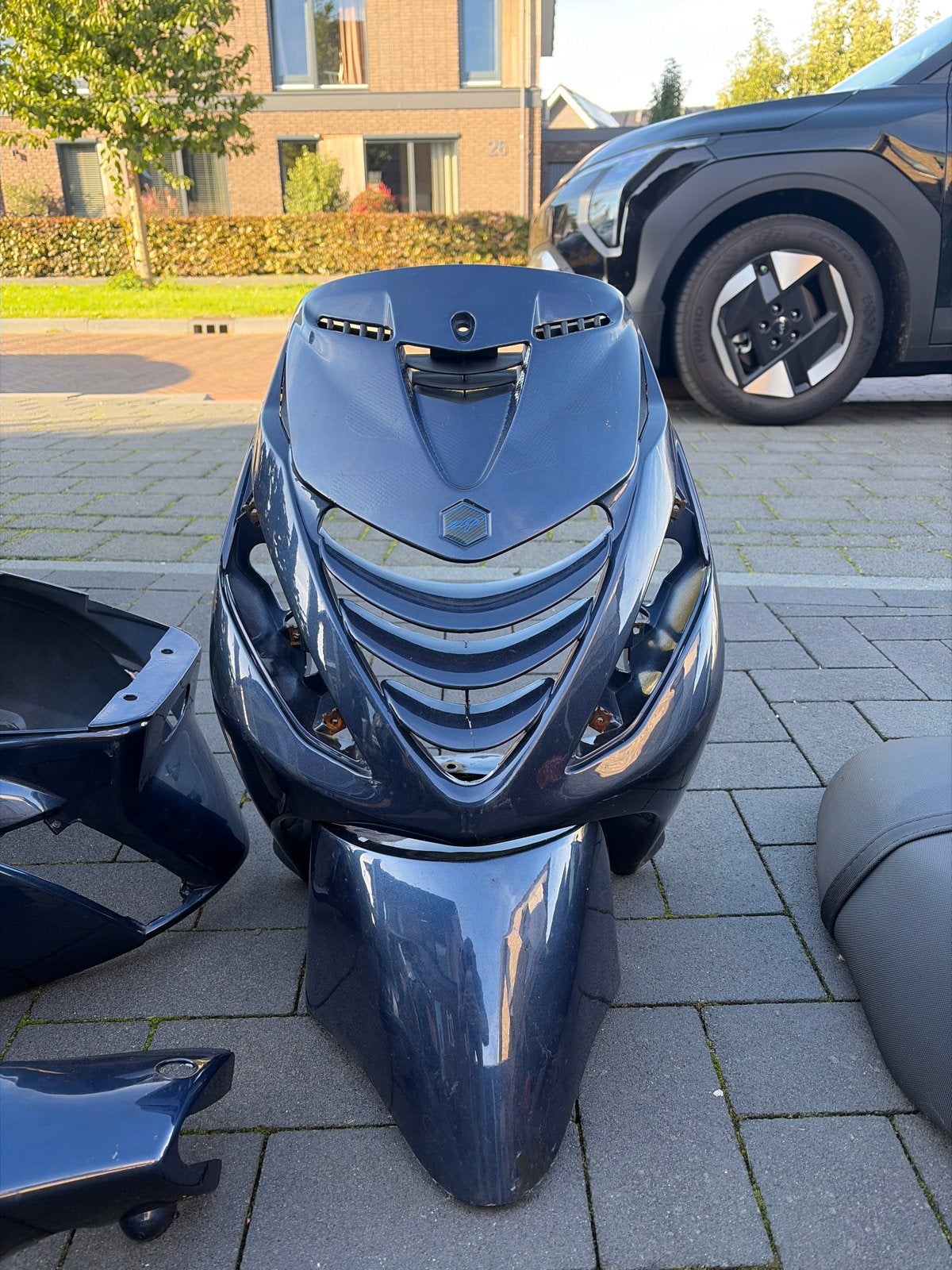 Piaggio Zip SP Kappen Set - Blauw, Ophalen, Gebruikt, Kap