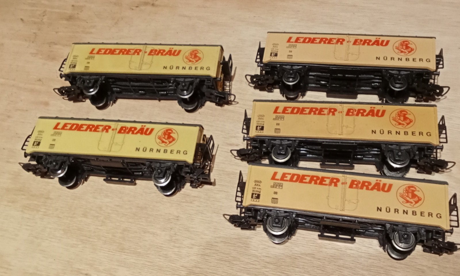5 Lima HO Bierwagons, Gebruikt, Gelijkstroom of Wisselstroom, Wagon, Ophalen of Verzenden