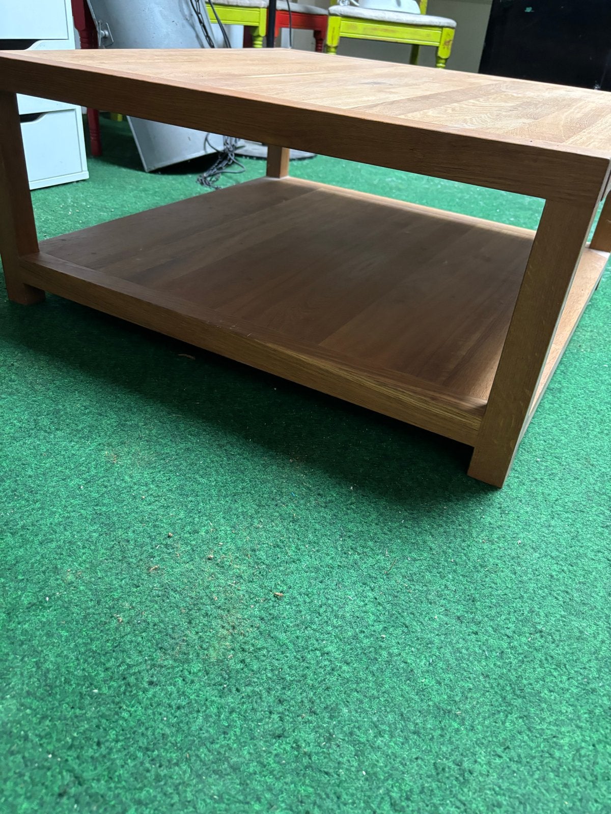 Nieuwe salon of hoek tafel, Nieuw, Vierkant, Teakhout, 50 tot 100 cm