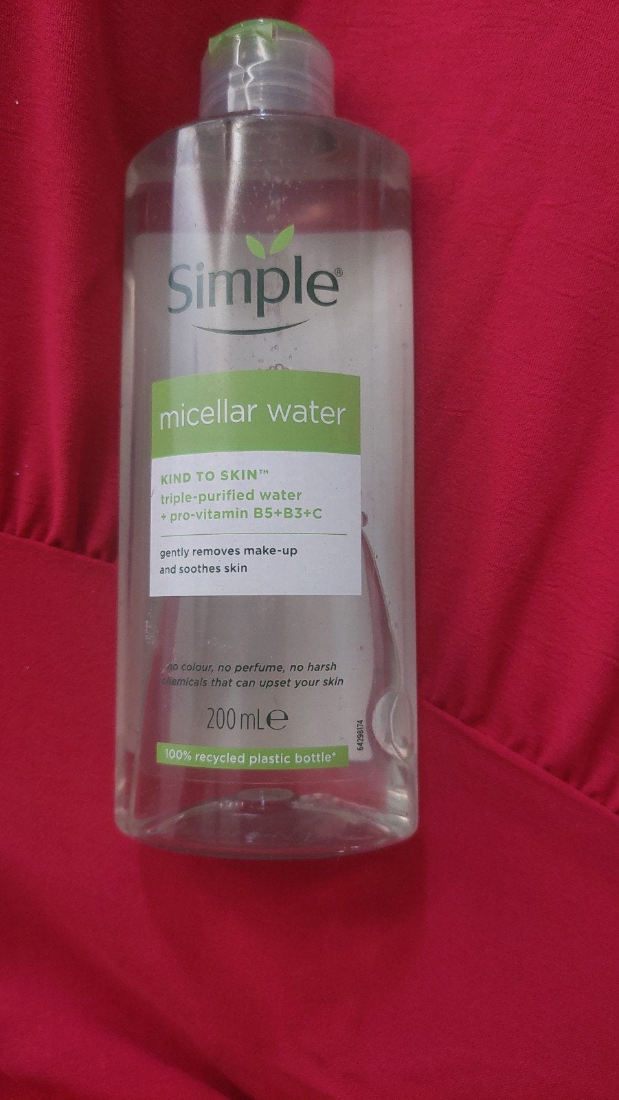 Simple Micellair Water 200ml - Reinigt & Verzacht, Ophalen of Verzenden, Nieuw, Gehele gezicht, Reiniging