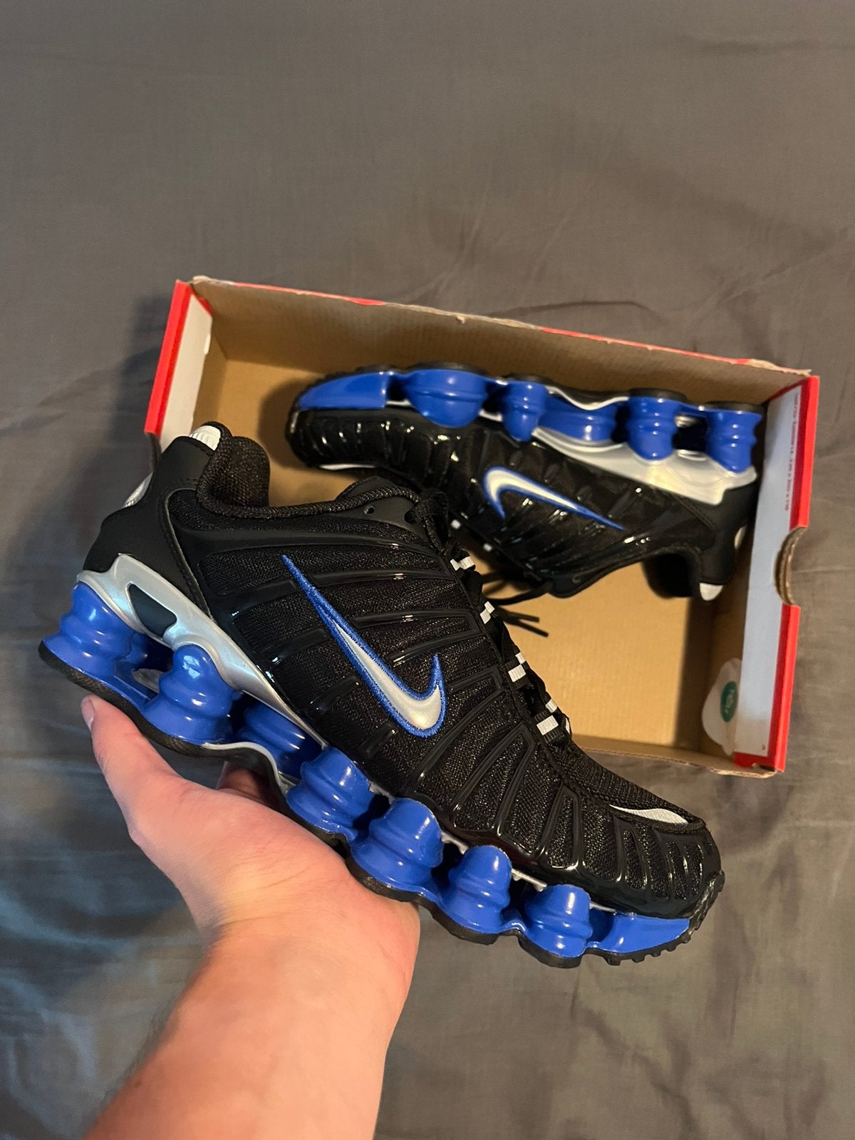 Nike Shox TL Zwart Blauw - Maat 38.5, Ophalen of Verzenden, Nieuw, Zwart, Sneakers of Gympen