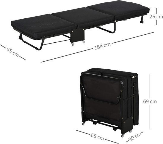 Inklapbaar Logeerbed – Extra Bed – Vouwbed – Gastenbed, Corvance B.V., Verzenden, Nieuw, Corvancebol@gmail.com