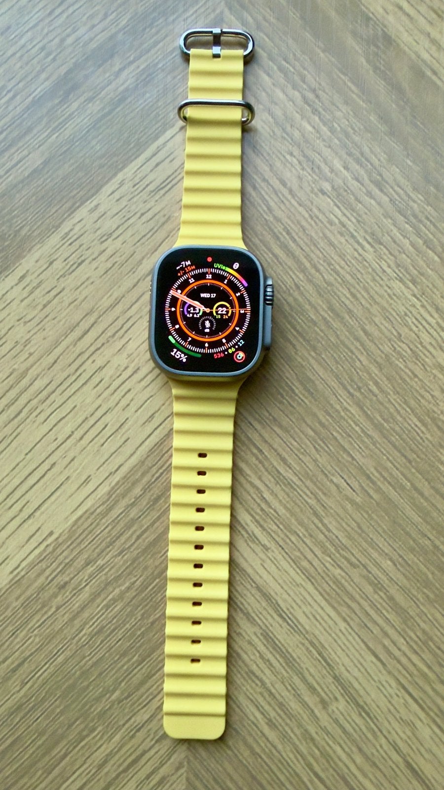 Apple Watch Ultra 1 | 92% Batterij | Krasvrij | Doos, Sieraden, Tassen en Uiterlijk, Smartwatches, IOS, Oranje, Ophalen of Verzenden