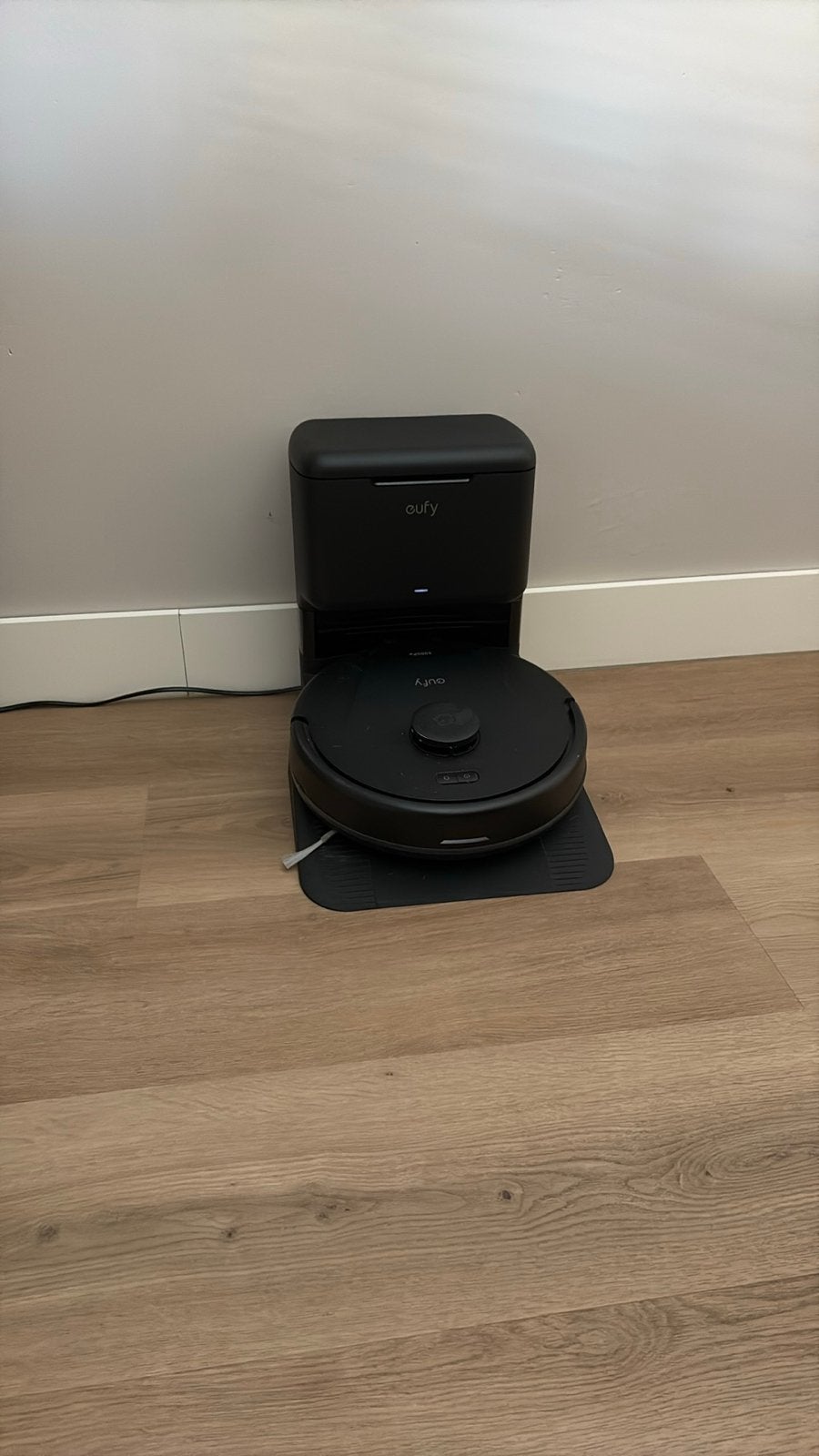 Eufy Robotstofzuiger met dweilfunctie en zelfleging, Ophalen, Overige merken, Automatisch legen, Zo goed als nieuw