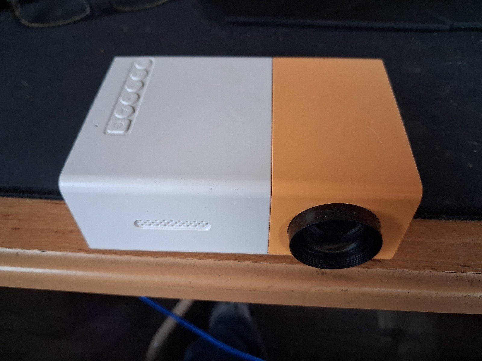 Compacte Mini Beamer Projector - Wit/Oranje, Ophalen of Verzenden, Nieuw, LED