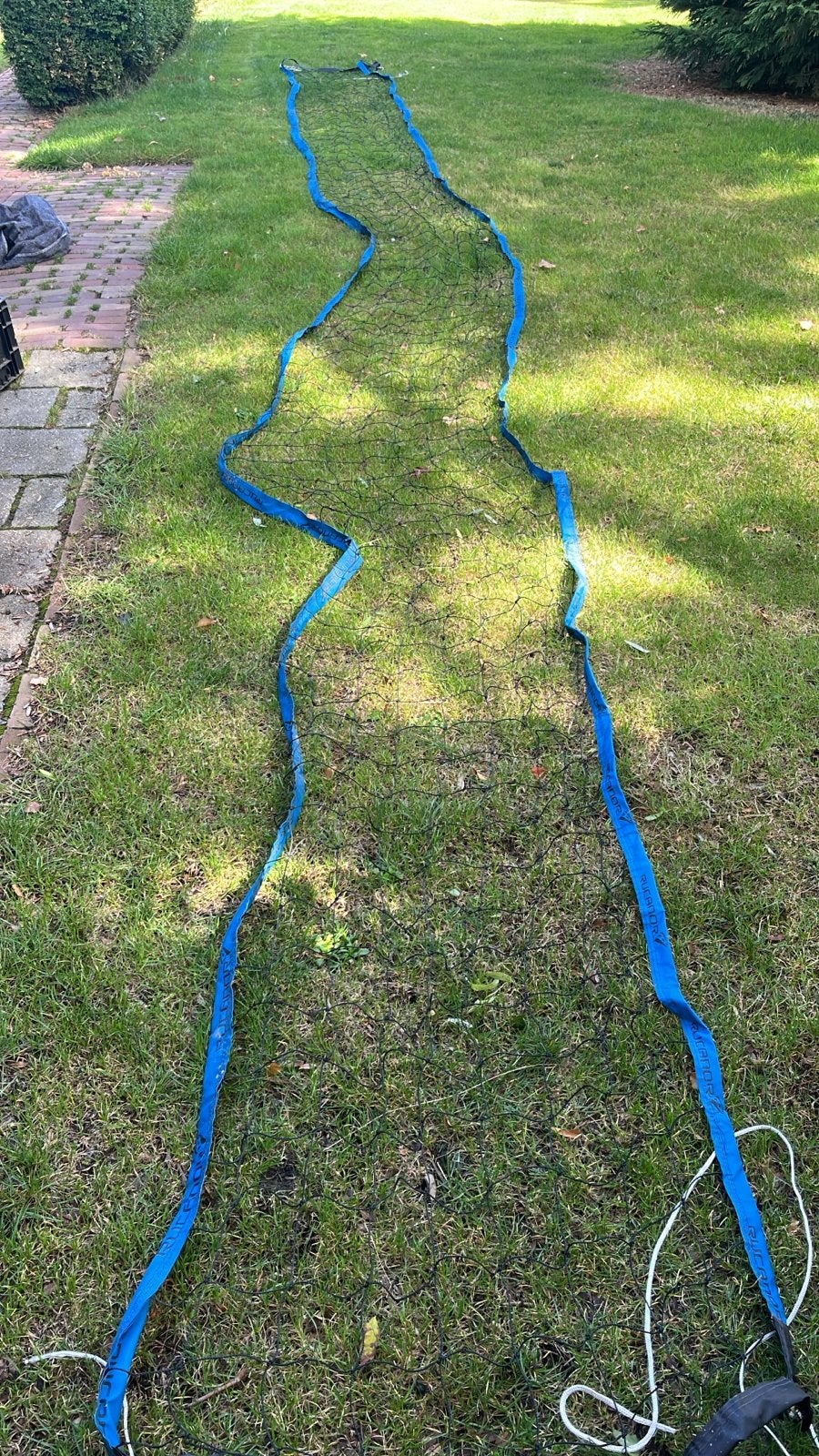 Rucanor volleybalnet - 900cm lang en 80cm hoog en compleet, Ophalen, Gebruikt