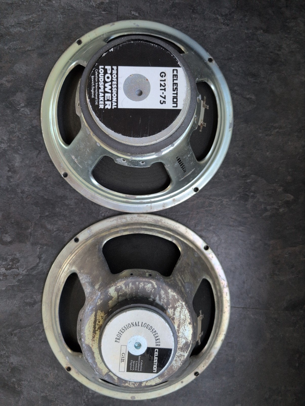 Celestion G12T-75 en G12L gitaarluidsprekers, Muziek en Instrumenten, Ophalen of Verzenden, Gebruikt