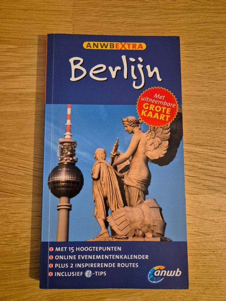 Reisgids ANWB extra Berlijn, Boeken, ANWB, Europa, Ophalen of Verzenden, Zo goed als nieuw