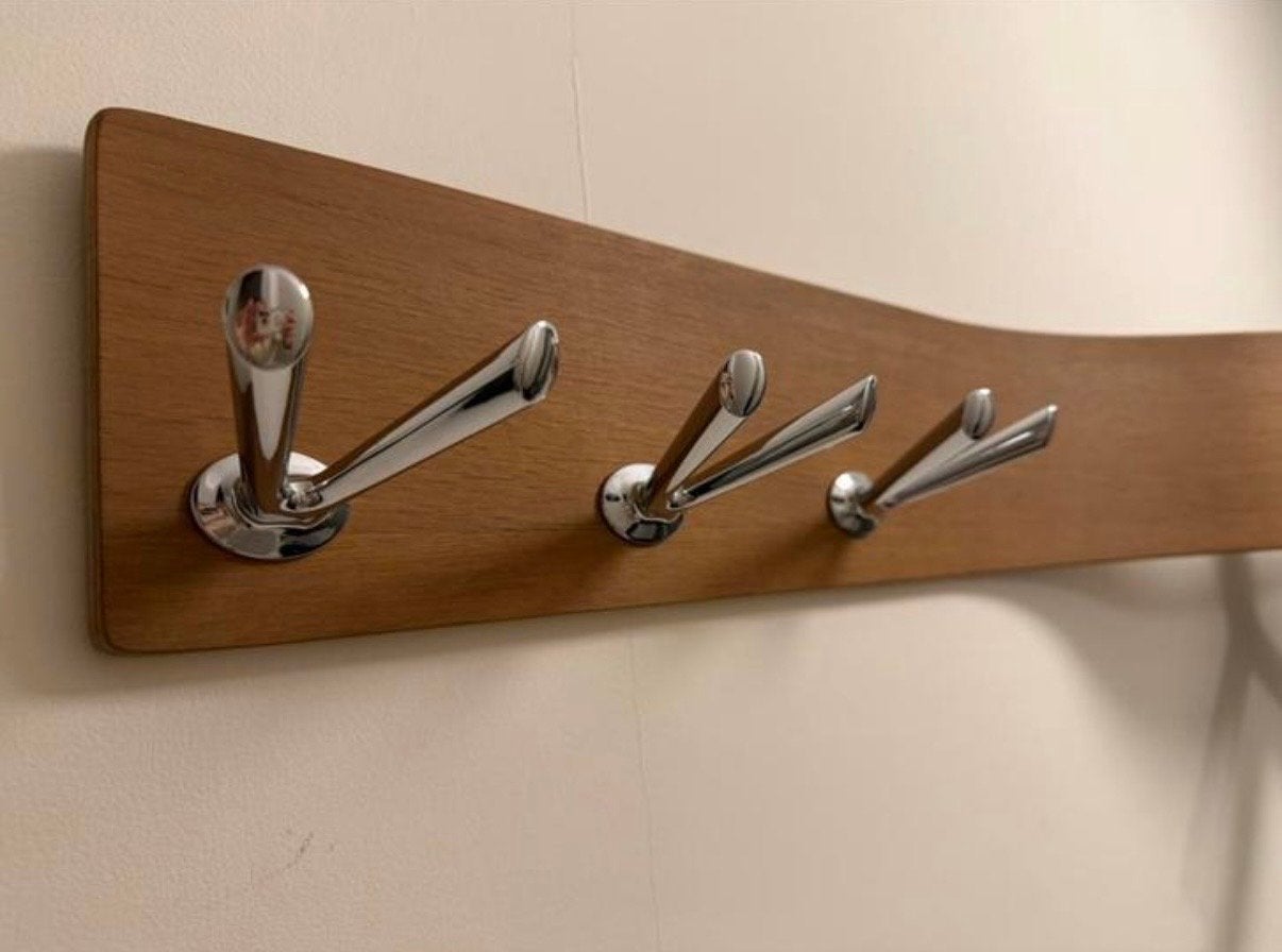 Spinder design wave wandkapstok, Zo goed als nieuw, Minder dan 100 cm, Hout, Ophalen