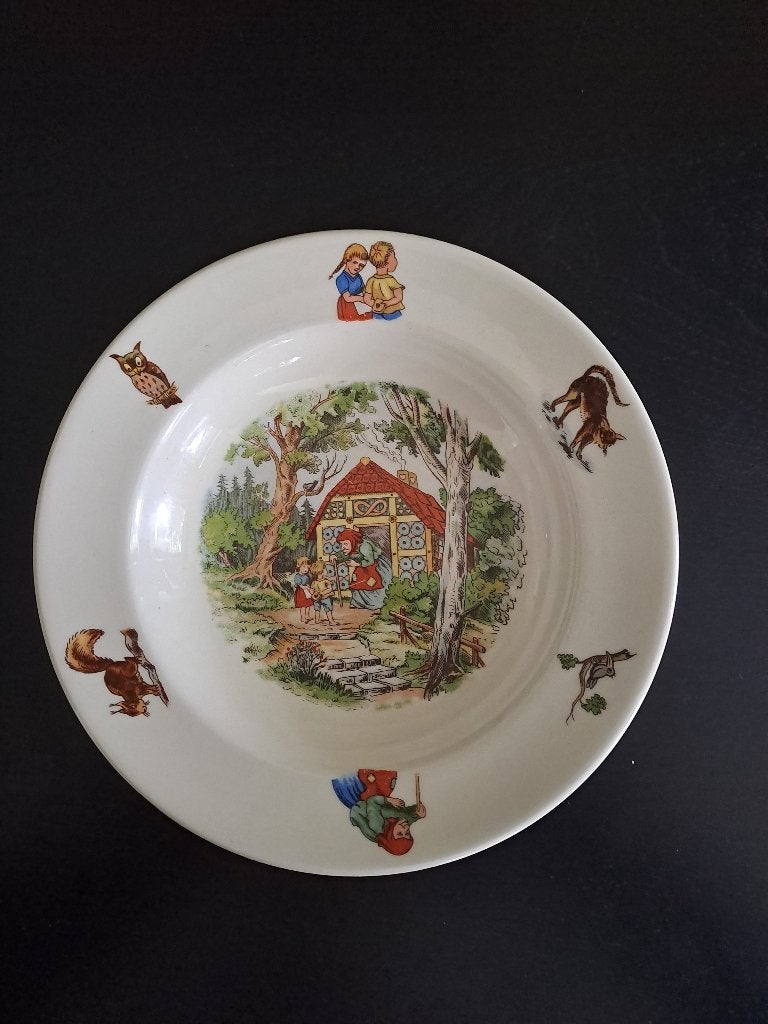 Hans en Grietje kinderbord, Ophalen, Zo goed als nieuw, Bord(en), Overige stijlen