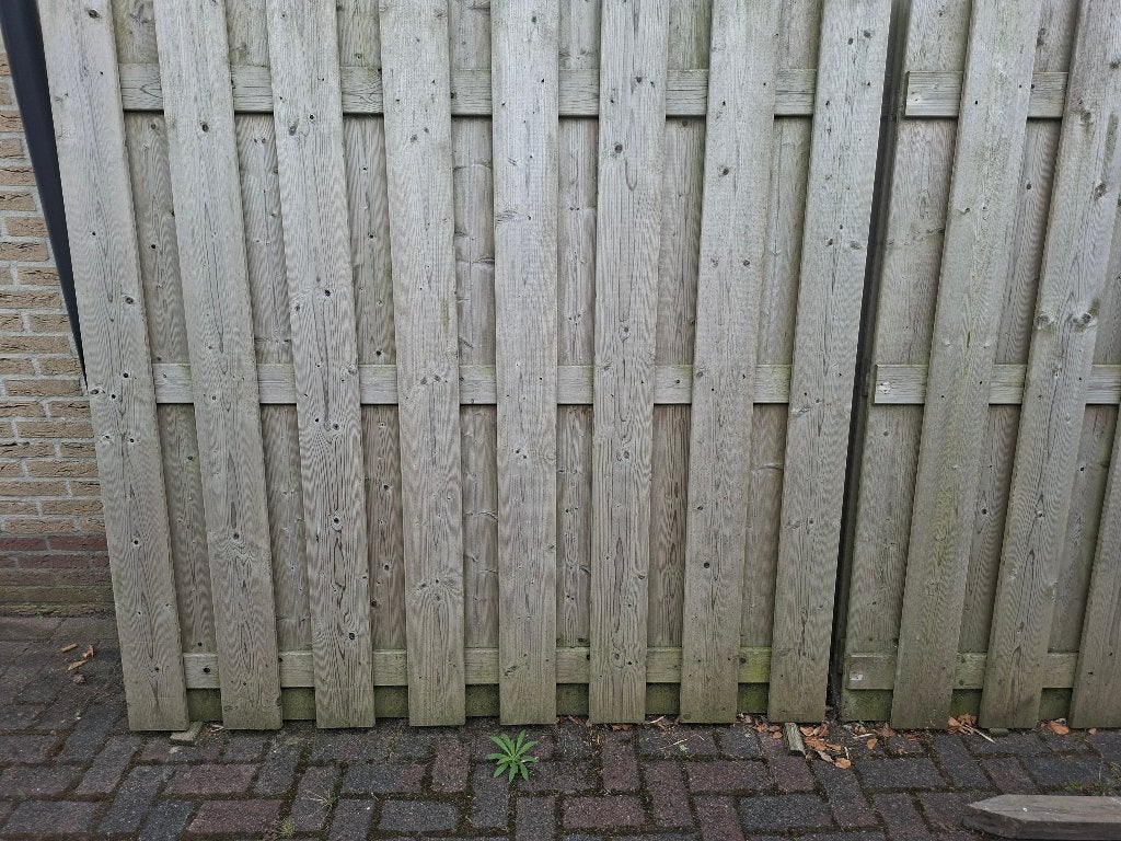 Schutting (douglas) en palen (hardhout), Ophalen, 1 tot 2 meter, Minder dan 3 meter, Zo goed als nieuw