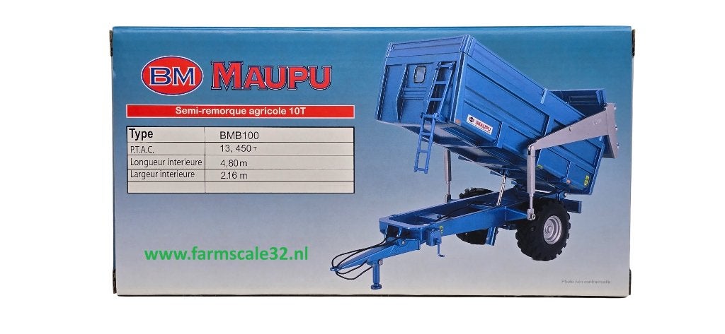 Maupu BMB 100 kipper. Replicagri, Ophalen of Verzenden, Nieuw, Tractor of Landbouw, Overige merken