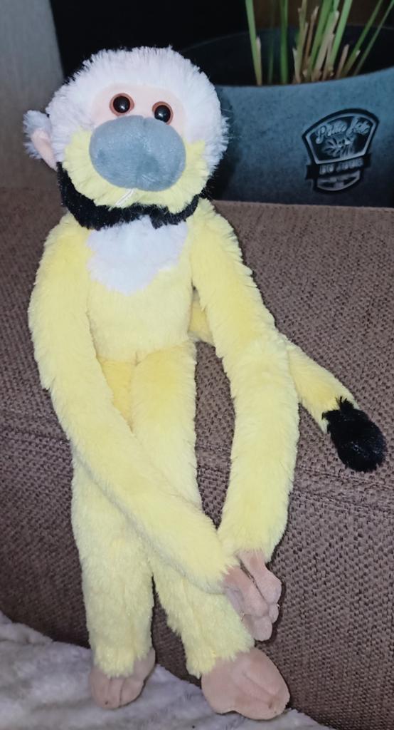 Apenheul, doodshoofdaapje, slinger variant. Petjes world aps, Kinderen en Baby's, Speelgoed | Knuffels en Pluche, Overige merken