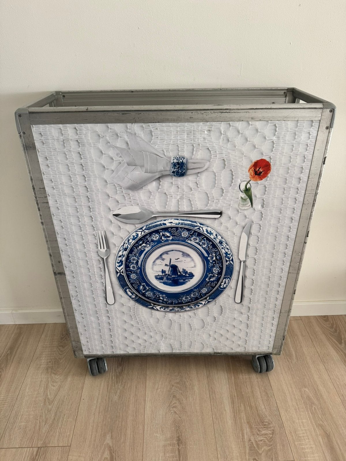 KLM Economy Catering Trolley - Uniek Delfts Blauw Design, Ophalen, Gebruikt, Overige typen