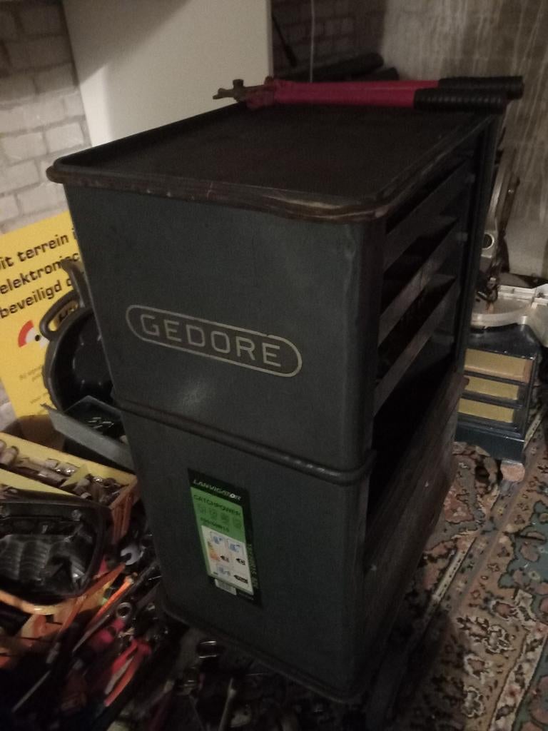 Gedore gereedschapskist met lades, Doe-het-zelf en Verbouw, Ophalen of Verzenden, Gebruikt