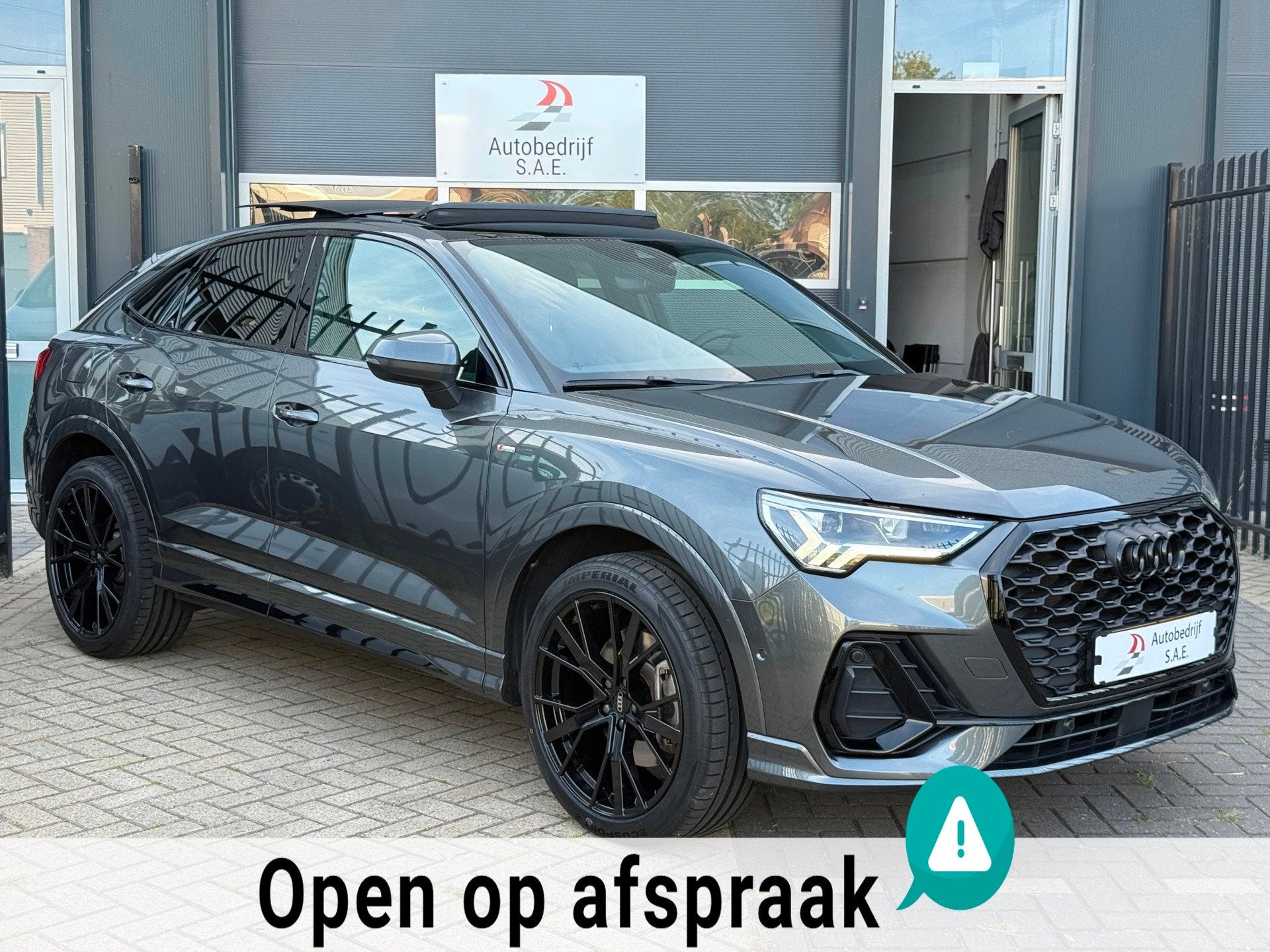 Audi Q3 Sportback 45 TFSI e 3x S-Line PANO LEDER MATRIX CARP, Gebruikt, Euro 6, Leder en Stof, Hybride Elektrisch/Benzine