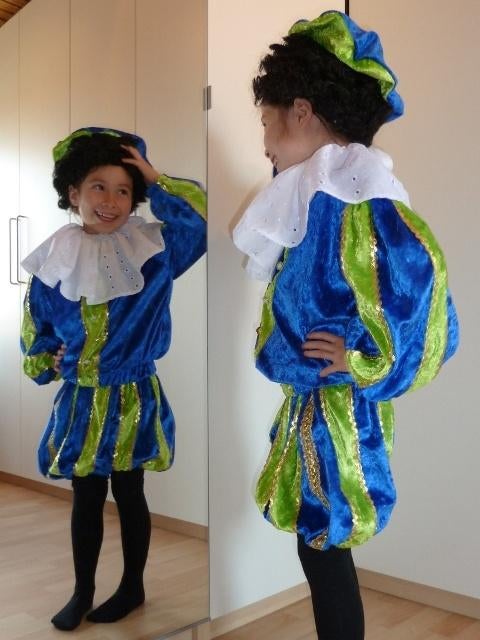 Zwarte piet pakje maat 134 Nieuw Handgemaakt, Ophalen of Verzenden, Nieuw