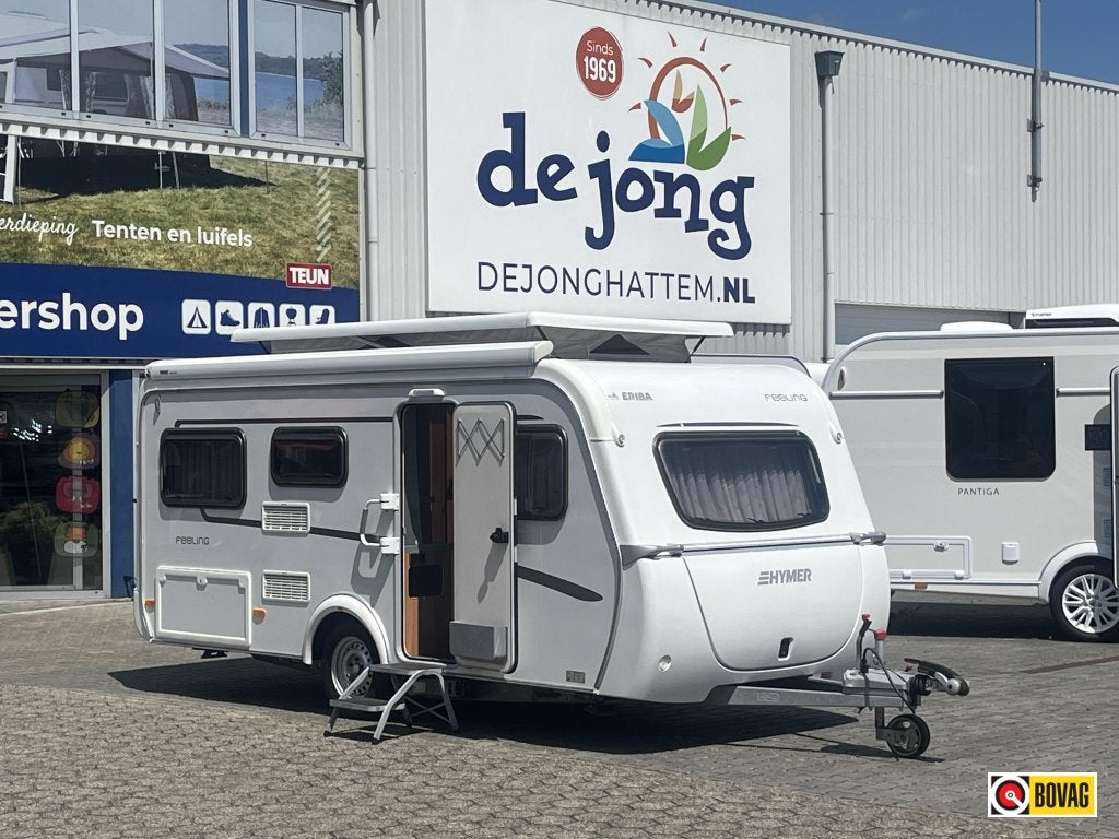 Eriba Feeling 425 - Mover - Cassette Luifel, Caravans en Kamperen, Schokbreker, Standaardzit, Bedrijf, 4 tot 5 meter