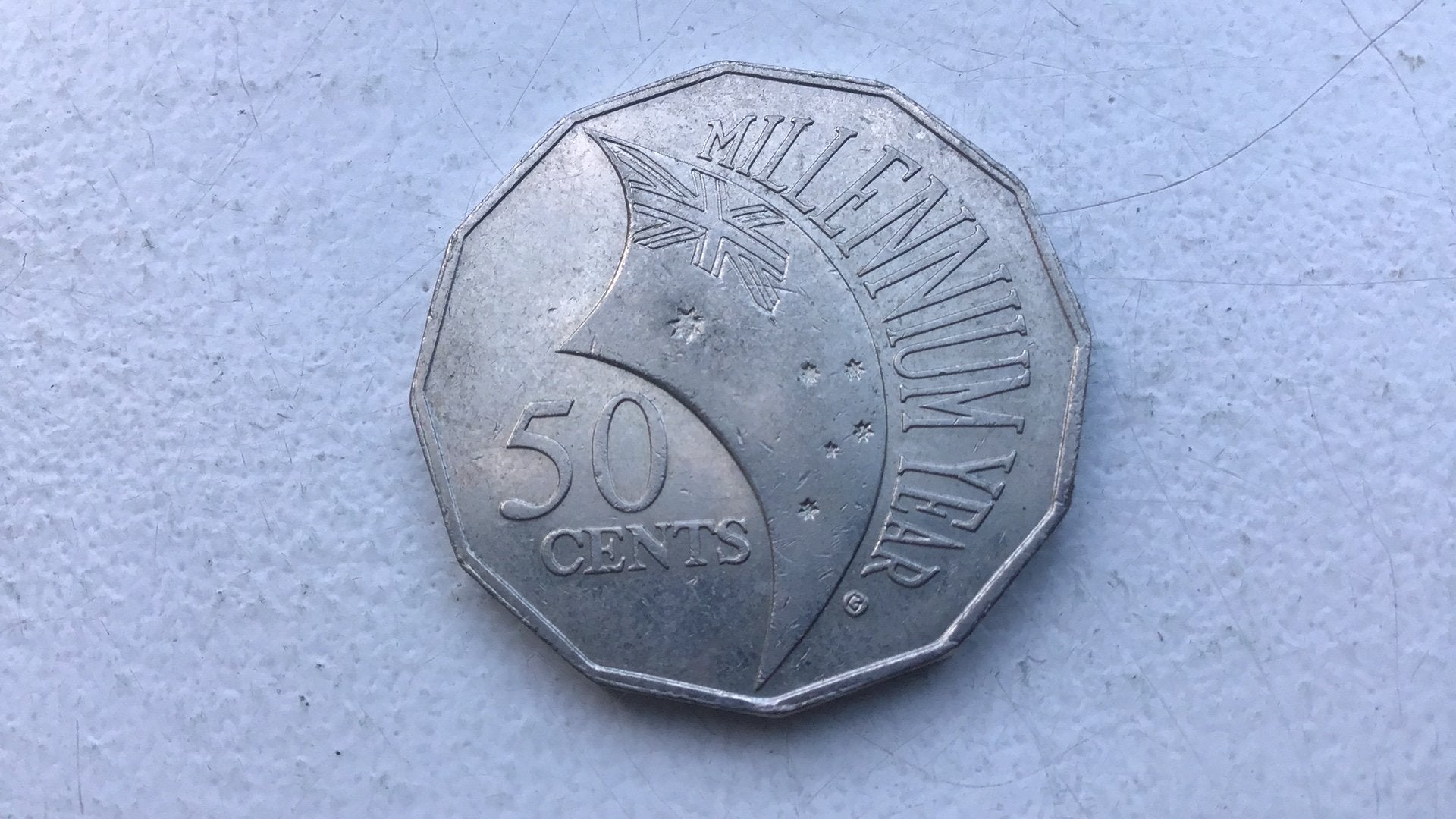 Australie 50 cent 2000 millenium., Ophalen of Verzenden