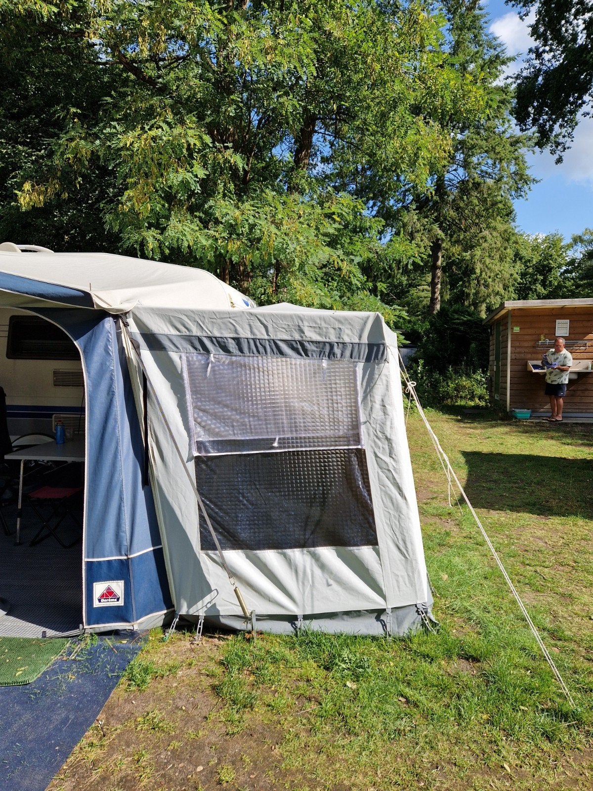 Zitten voor Dorema voortent, Caravans en Kamperen, Ophalen