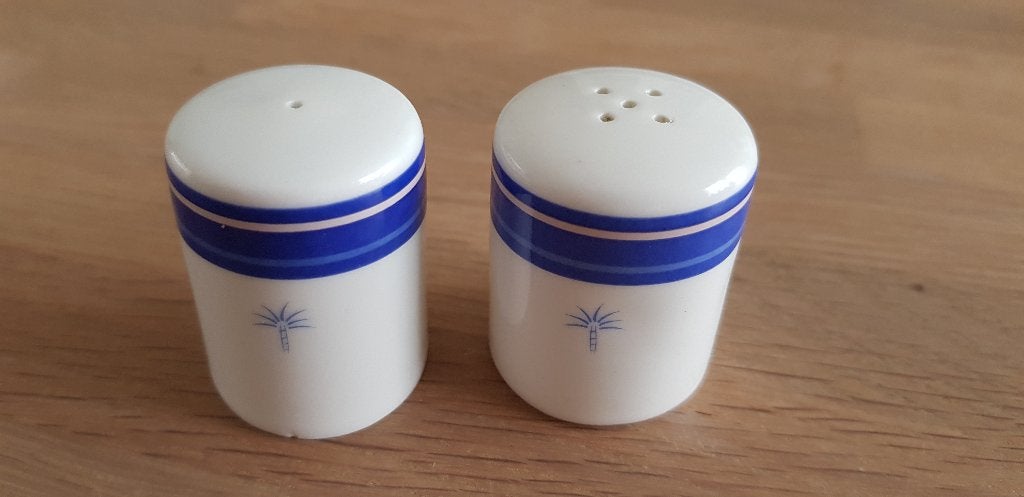 Vintage Singapore Airlines Business Glas Peper en Zoutstel, Verzamelen, Luchtvaart en Vliegtuigspotten, Ophalen of Verzenden, Gebruikt