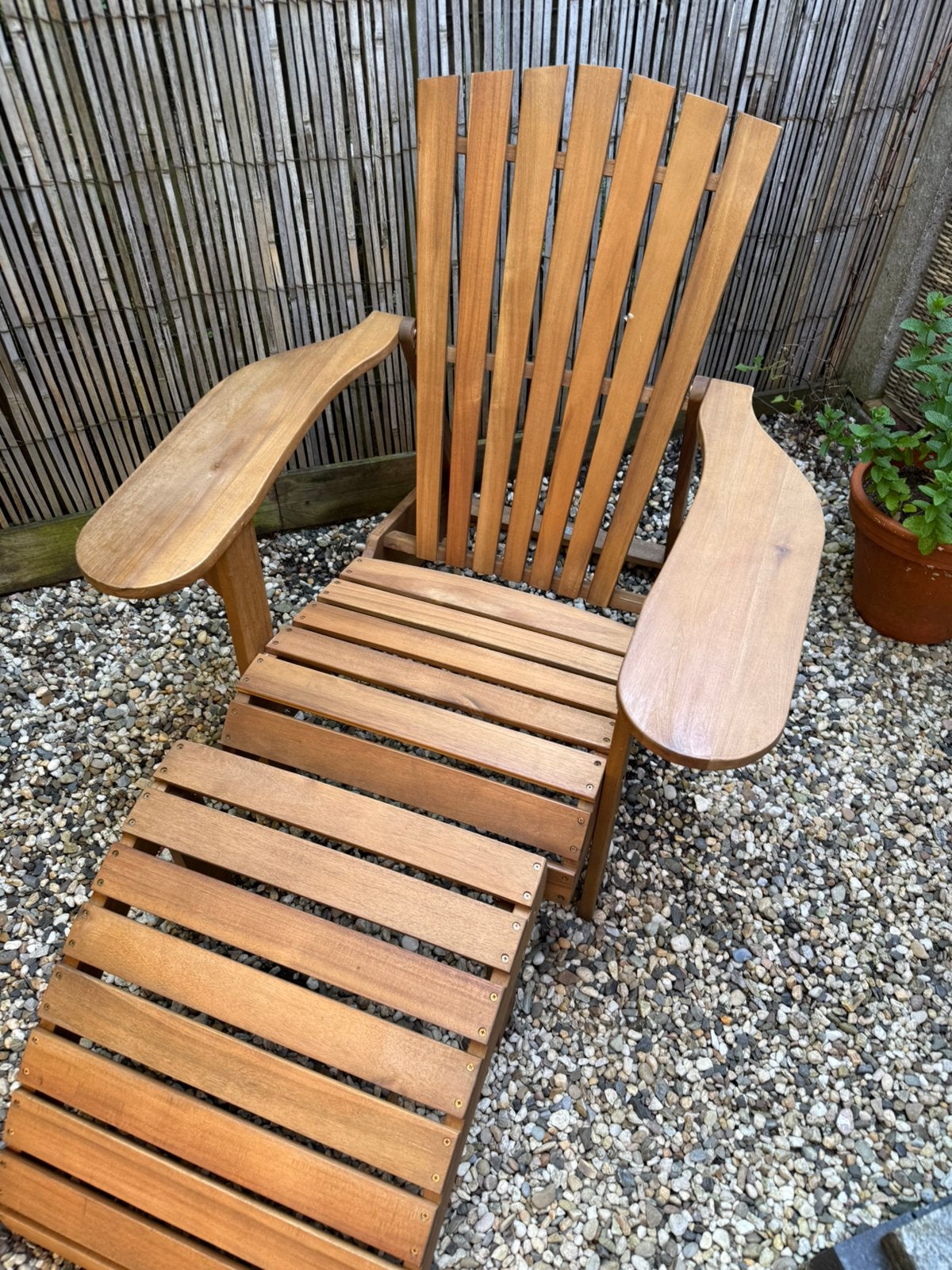 Deckchair, Ophalen, Zo goed als nieuw, Hout