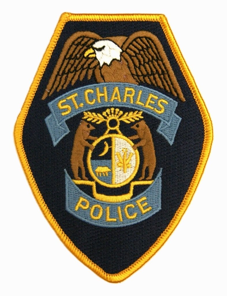 Patch / Embleem USA Police St Charles Missouri, Ophalen of Verzenden, Marechaussee, Amerika, Embleem of Badge