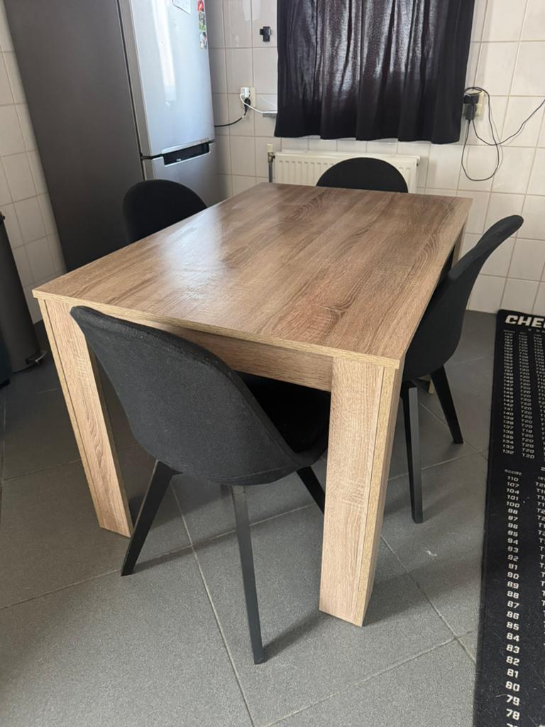 Eettafel incl stoelen! Kan ook apart. Tafel | Stoelen |, Huis en Inrichting, Tafels | Eettafels, Ophalen, 100 tot 150 cm, 50 tot 100 cm