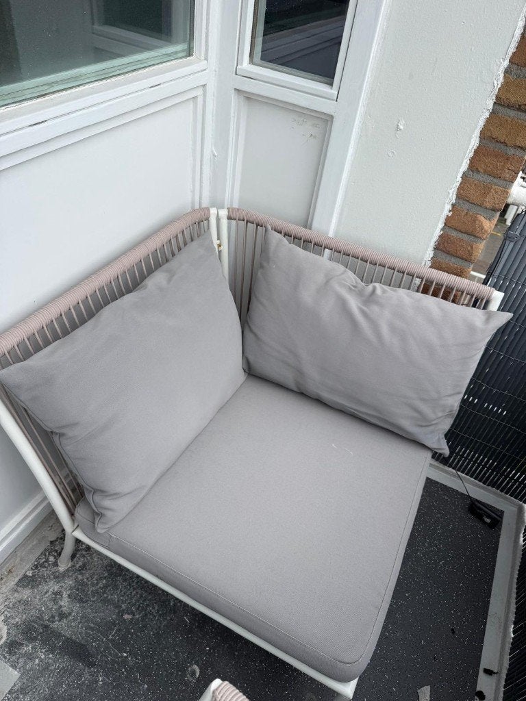 IKEA SEGERÖN Hoekelement Loungeset incl. Grijze Kussens, Tuin en Terras, Ophalen, Gebruikt, Bank, Loungeset