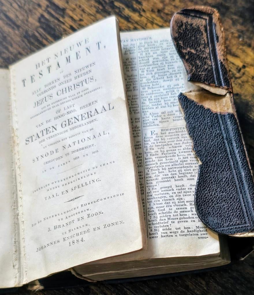 Het Nieuwe Testament 1884 - Antiek Bijbelboek, Ophalen of Verzenden, Staten Generaal