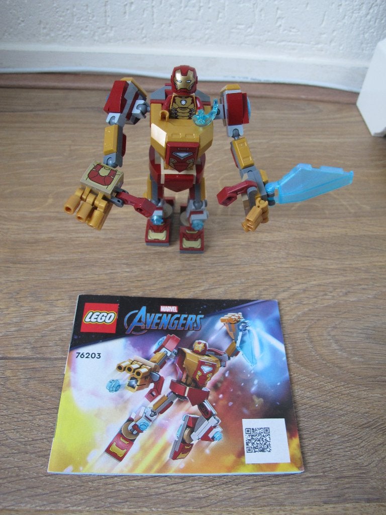 Lego Marvel 76203 Iron Man mechapantser, Kinderen en Baby's, Inclusief instructies, Marvel, Lego, Ophalen of Verzenden