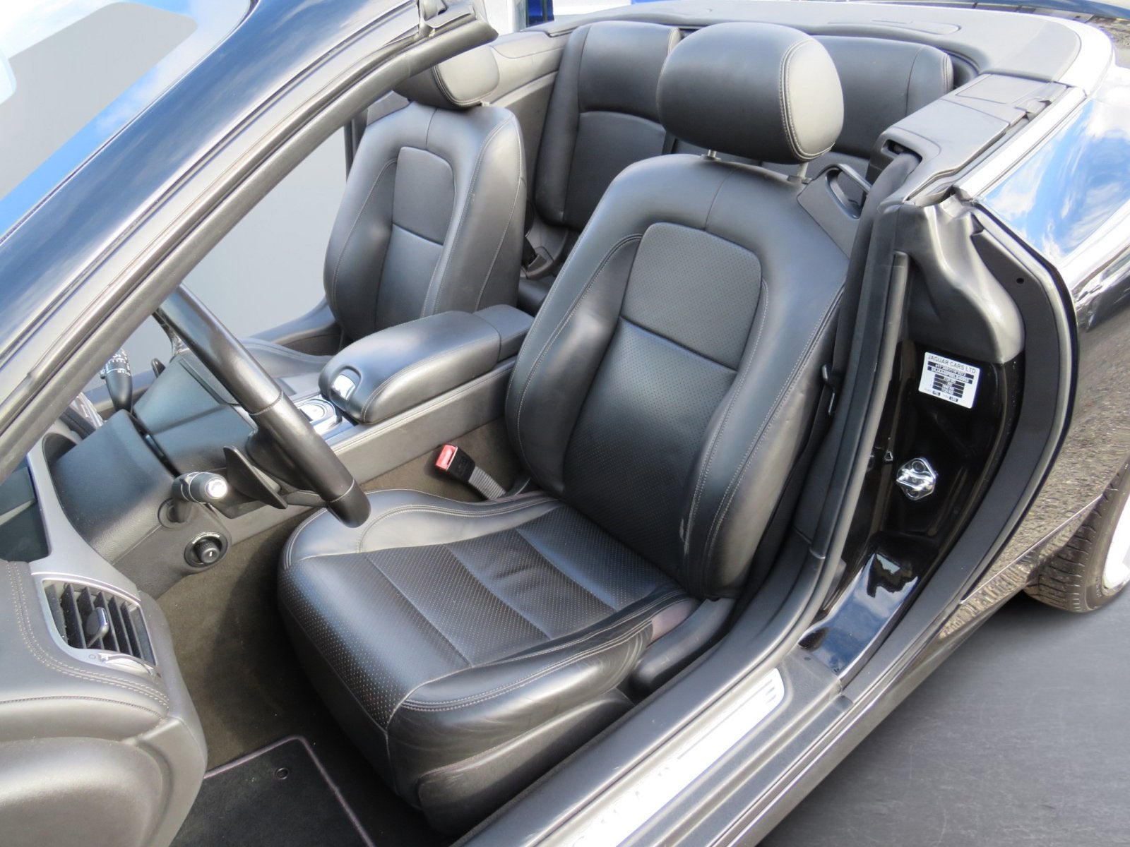 Jaguar XK 5.0 V8 Convertible, Auto's, Achterwielaandrijving, Cabriolet, Zwart, Leder