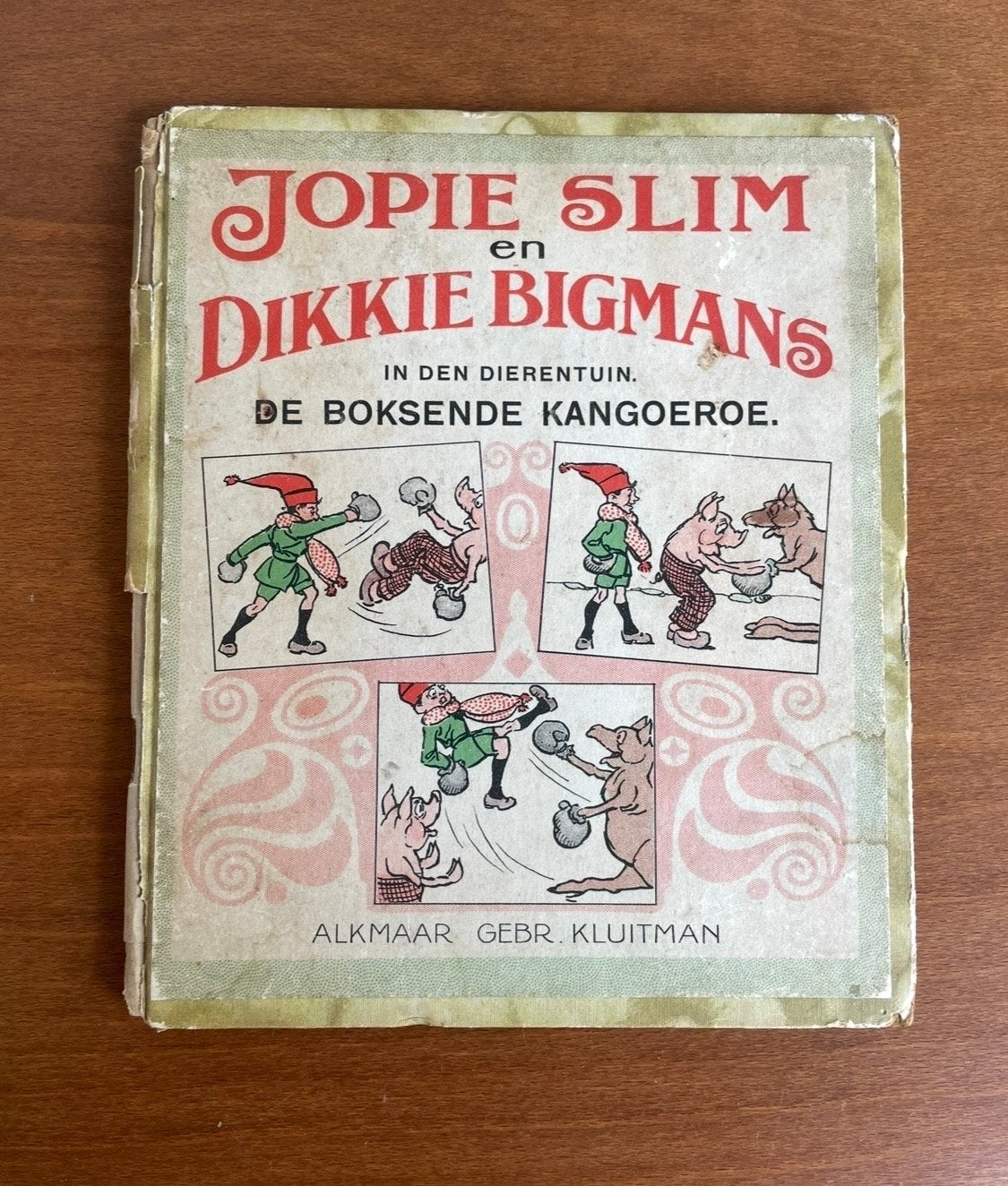 Jopie Slim en Dikkie Bigmans - De Boksend Kangoeroe, Boeken, Eén stripboek, Ophalen of Verzenden, Gelezen