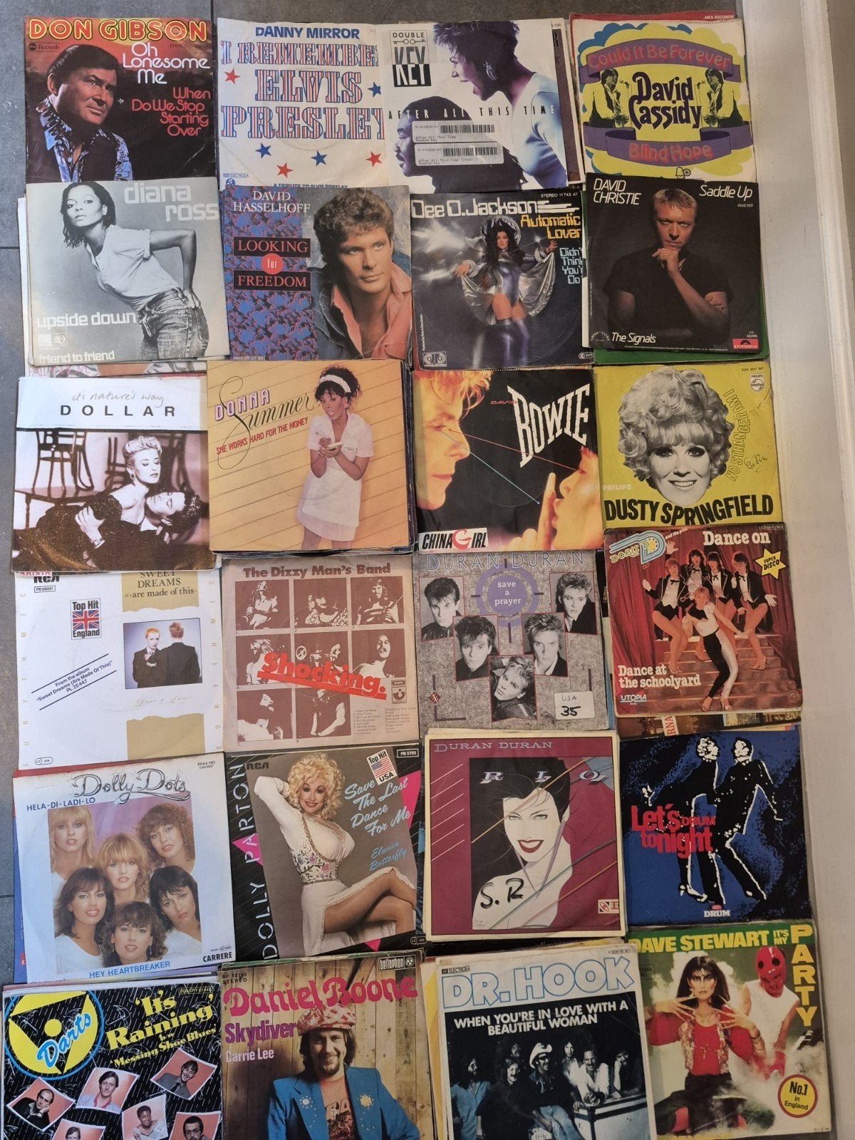 Foto 7 van Grote collectie 1245 stuks 7 inch vinyl singles- pop, rock..