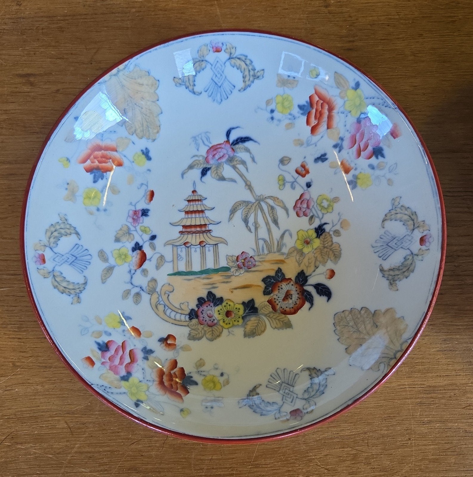 Antiek stel Petrus Regout schotel decor vesta, Ophalen of Verzenden