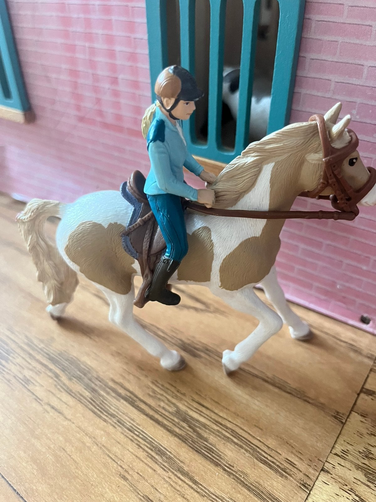 Schleich paard met amazone, Ophalen of Verzenden, Zo goed als nieuw