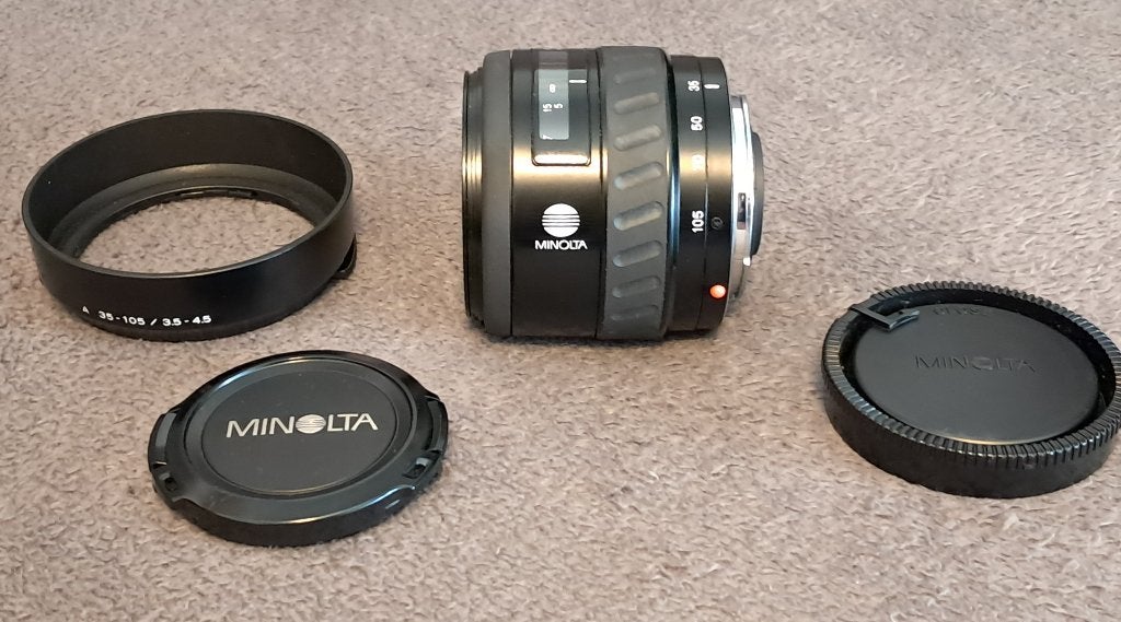 Minolta AF zoom 35-105mm 1:3.5-4.5, Ophalen of Verzenden, Zo goed als nieuw, Standaardlens, Zoom