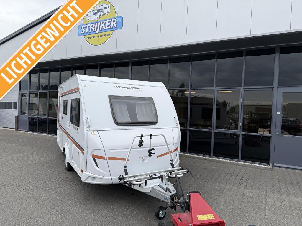 Weinsberg CaraOne Edition HOT 420 QD Bed + Zit + WC Bj 2023, Caravans en Kamperen, Bedrijf, Treinzit, 750 - 1000 kg, 4 tot 5 meter