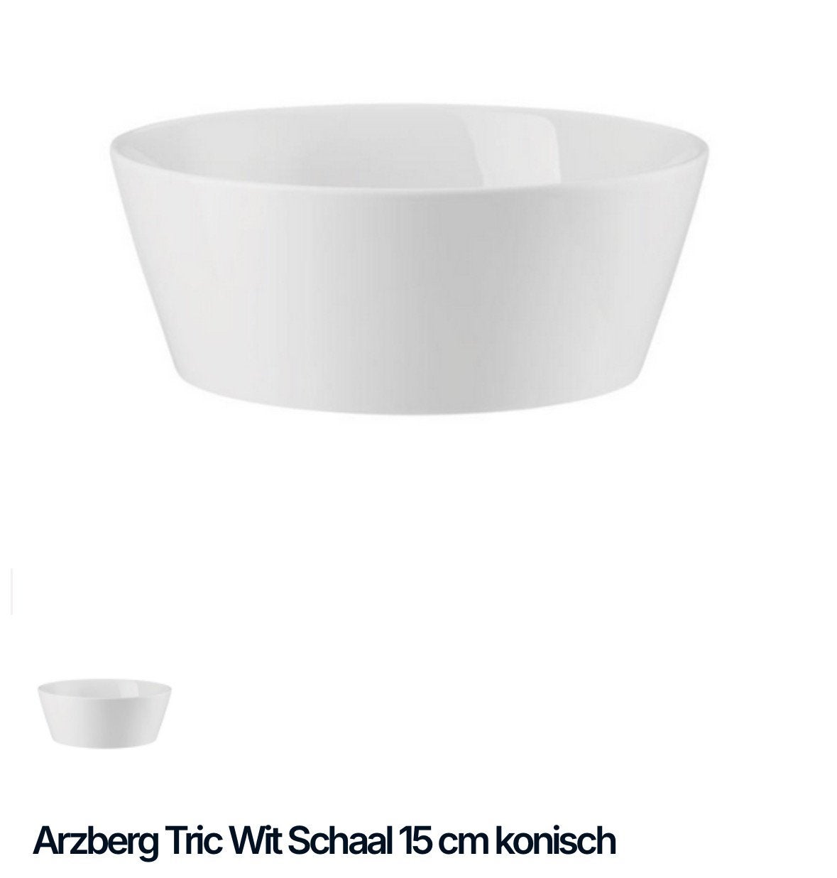 Arzberg Tric 2 schaaltjes wit, Huis en Inrichting, Keuken | Servies, Ophalen of Verzenden, Porselein, Overige stijlen, Schaal of Schalen