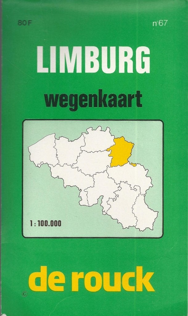 U99 plattegrond Limburg In België de rouck, Gelezen, 2000 tot heden, Ophalen of Verzenden, Landkaart