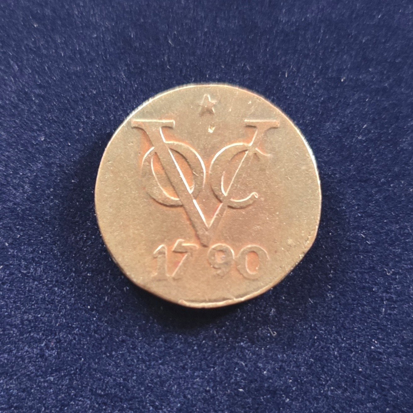 Eeuwenoude prachtige dubbele duit VOC Utrecht 1790, Verzenden, Vóór koninkrijk, Overige waardes, Losse munt